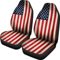 Rough American Flag Patriotic Universal Fit Car Seat Covers GearFrost