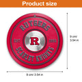 Rutgers Scarlet Knights Fitness Circle Aluminium Ornament 2 Side Trending New Arrivals H52883 ETUG311023