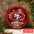 San Francisco 49ers Circle Aluminium Custom Ornament 2 Side Trending New Arrivals H52912 ETUG311023