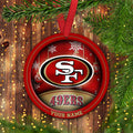 San Francisco 49ers Circle Aluminium Custom Ornament 2 Side Trending New Arrivals H52912 ETUG311023