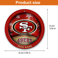 San Francisco 49ers Circle Aluminium Custom Ornament 2 Side Trending New Arrivals H52912 ETUG311023