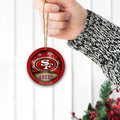 San Francisco 49ers Circle Aluminium Custom Ornament 2 Side Trending New Arrivals H52912 ETUG311023