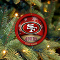 San Francisco 49ers Circle Aluminium Custom Ornament 2 Side Trending New Arrivals H52912 ETUG311023