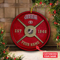 San Francisco 49ers Fitness Circle Aluminium Custom Ornament 2 Side Trending New Arrivals H52884 ETUG311023