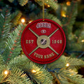 San Francisco 49ers Fitness Circle Aluminium Custom Ornament 2 Side Trending New Arrivals H52884 ETUG311023