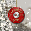 San Francisco 49ers Fitness Circle Aluminium Ornament 2 Side Trending New Arrivals H52883 ETUG311023