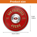 San Francisco 49ers Fitness Circle Aluminium Ornament 2 Side Trending New Arrivals H52883 ETUG311023