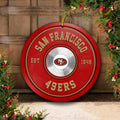 San Francisco 49ers Fitness Circle Aluminium Ornament 2 Side Trending New Arrivals H52883 ETUG311023