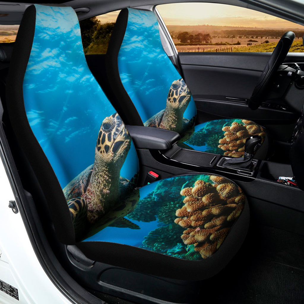 Sea Turtle Underwater Print Universal Fit Car Seat Covers