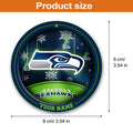 Seattle Seahawks Circle Aluminium Custom Ornament 2 Side Trending New Arrivals H52912 ETUG311023