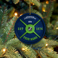 Seattle Seahawks Fitness Circle Aluminium Custom Ornament 2 Side Trending New Arrivals H52884 ETUG311023