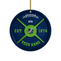 Seattle Seahawks Fitness Circle Aluminium Custom Ornament 2 Side Trending New Arrivals H52884 ETUG311023