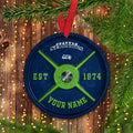 Seattle Seahawks Fitness Circle Aluminium Custom Ornament 2 Side Trending New Arrivals H52884 ETUG311023
