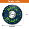 Seattle Seahawks Fitness Circle Aluminium Ornament 2 Side Trending New Arrivals H52883 ETUG311023