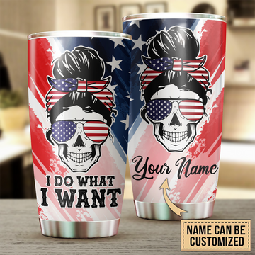 Personalized Skull Tumbler, Personalized Gift for Skull Lovers - TB192PS