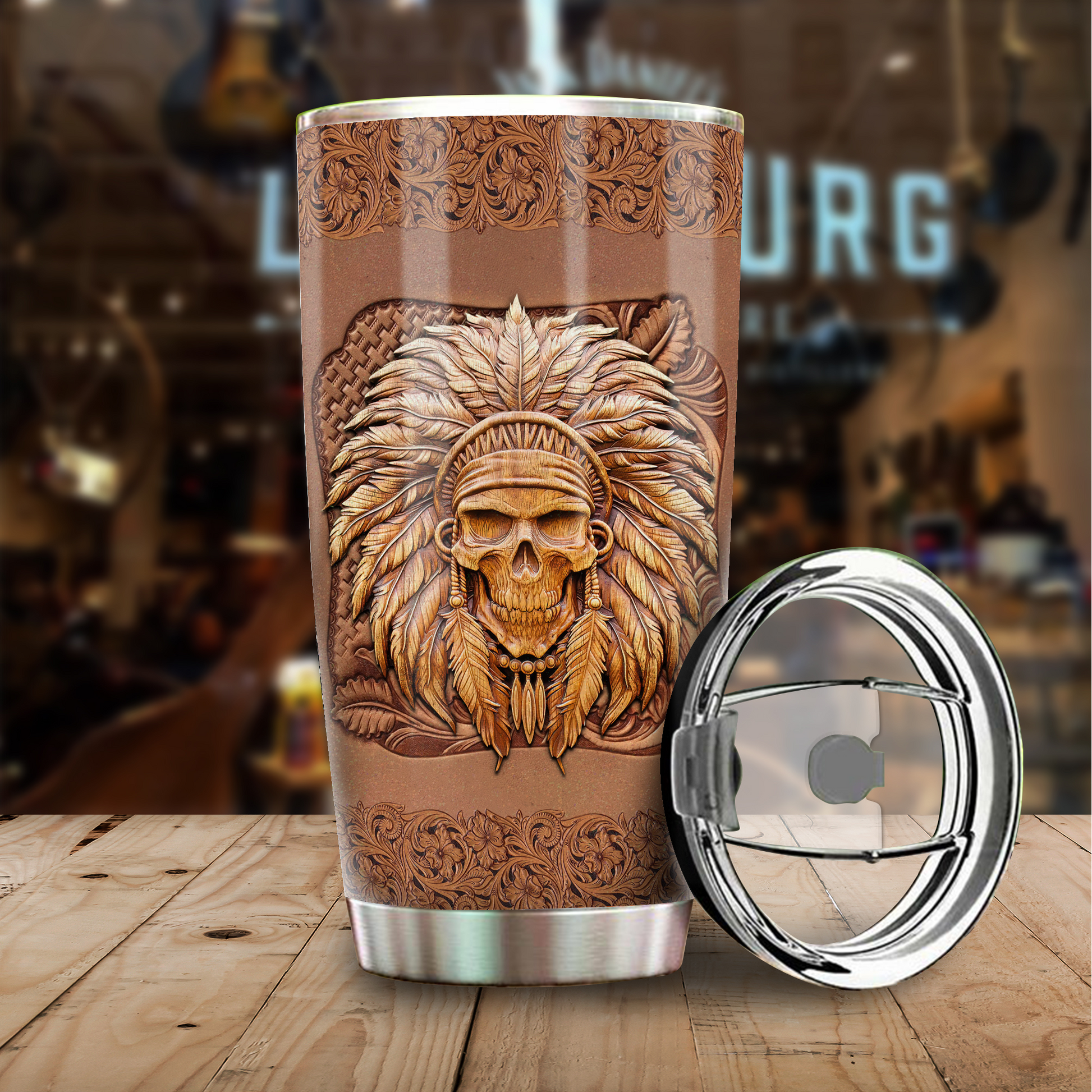 Wolf Tumbler, Gift for Wolf Lovers 20 OZ Car Mug