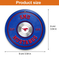 SMU Mustangs Fitness Circle Aluminium Ornament 2 Side Trending New Arrivals H52883 ETUG311023