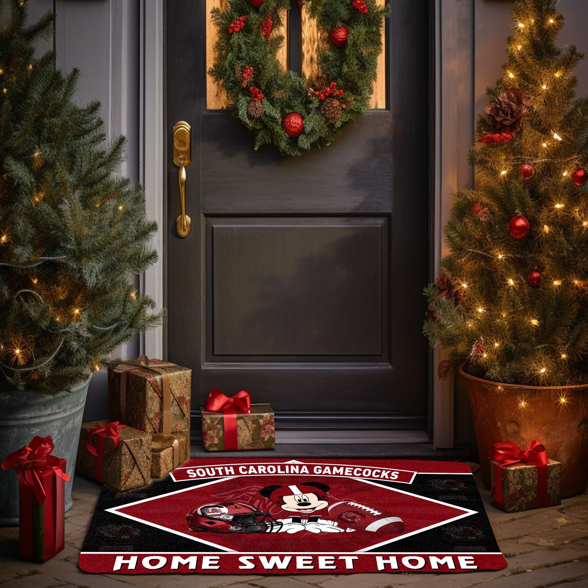 South Carolina Gamecocks Doormat, Sport Team And MK Doormat, FootBall Fan Gifts