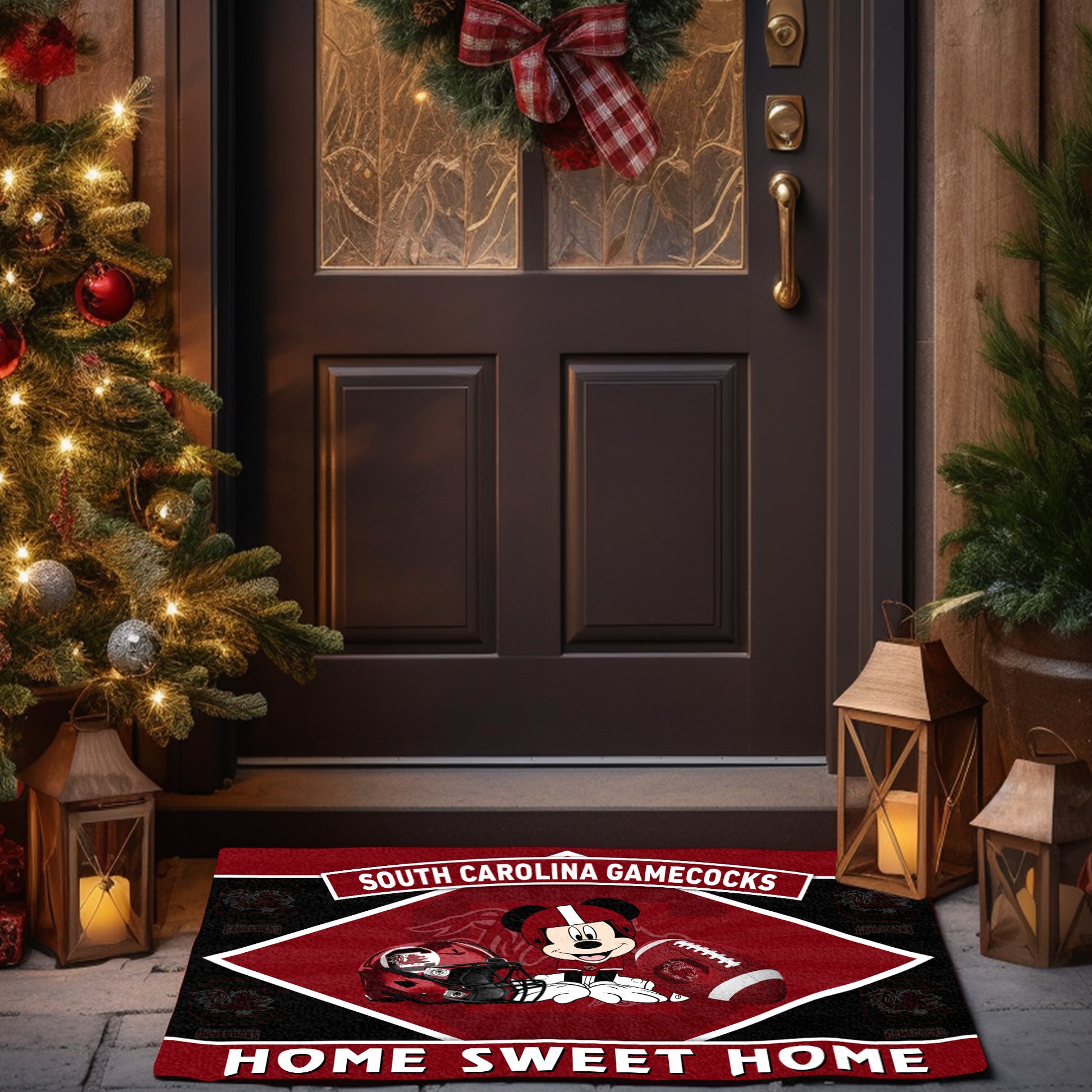 South Carolina Gamecocks Doormat, Sport Team And MK Doormat, FootBall Fan Gifts