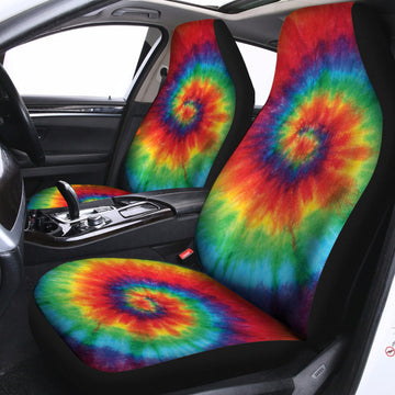 Spiral Tie Dye Print Universal Fit Car Seat Covers