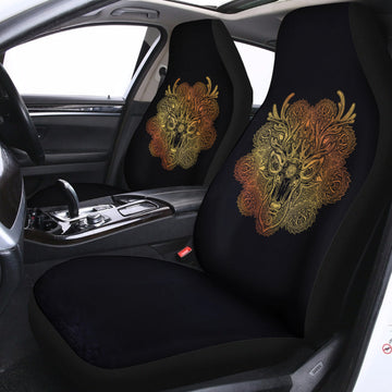 Spiritual Deer Mandala Print Universal Fit Car Seat Covers