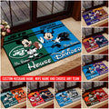 Sport Doormat Custom Husband Name, Wife Name And Choose Any Team, Sport Team Doormat, Home Decorations