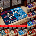 Sport Doormat Custom Husband Name, Wife Name And Choose Any Team, Sport Team Doormat, Home Decorations