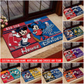 Sport House Divided Custom Doormat, Gifts For Husband and Wife, Custom Any Team, Gifts For Christmas, Gifts For Fan
