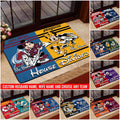Sport House Divided Custom Doormat, Gifts For Husband and Wife, Custom Any Team, Gifts For Christmas, Gifts For Fan
