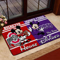 Sport House Divided Custom Doormat, Gifts For Husband and Wife, Custom Any Team, Gifts For Christmas