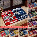 Sport House Divided Custom Doormat, Gifts For Husband and Wife, Custom Any Team, Gifts For Fan
