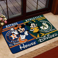 Sport House Divided Custom Doormat, Gifts For Husband and Wife, Custom Any Team, Gifts For Fan