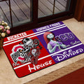 Sport House Divided Doormat Custom Husband, Wife Name And Choose Your Team , Gifts For Fan