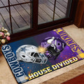 SPORT Personalized House Divided Football Team Door Mat, Welcome Mat, Custom Football Team Name, Sport Rug Decor, Housewarming Gift ETHY-41541 ETHY Doormat