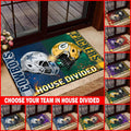 SPORT Personalized House Divided Football Team Door Mat, Welcome Mat, Custom Football Team Name, Sport Rug Decor, Housewarming Gift ETHY-41541 ETHY Doormat
