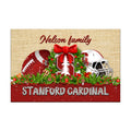 Stanford Cardinal Doormat Personalized Your Name, Sport Team Doormat, Christmas Gifts For Football Fan, Home Decor ETHY-52726