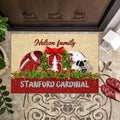 Stanford Cardinal Doormat Personalized Your Name, Sport Team Doormat, Christmas Gifts For Football Fan, Home Decor ETHY-52726