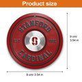 Stanford Cardinal Fitness Circle Aluminium Ornament 2 Side Trending New Arrivals H52883 ETUG311023