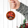 Syracuse Orange Circle Aluminium Custom Ornament 2 Side Trending New Arrivals H52912 ETUG311023