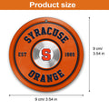 Syracuse Orange Fitness Circle Aluminium Ornament 2 Side Trending New Arrivals H52883 ETUG311023