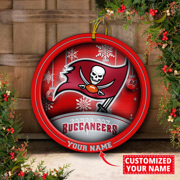 Tampa Bay Buccaneers Circle Aluminium Custom Ornament 2 Side Trending New Arrivals H52912 ETUG311023