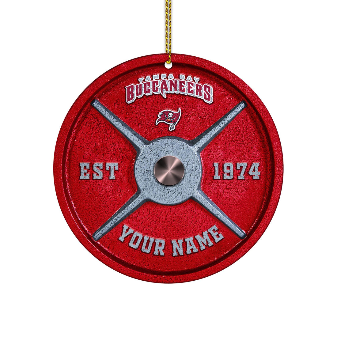 Tampa Bay Buccaneers Fitness Circle Aluminium Custom Ornament 2 Side Trending New Arrivals H52884 ETUG311023