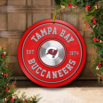 Tampa Bay Buccaneers Fitness Circle Aluminium Ornament 2 Side Trending New Arrivals H52883 ETUG311023
