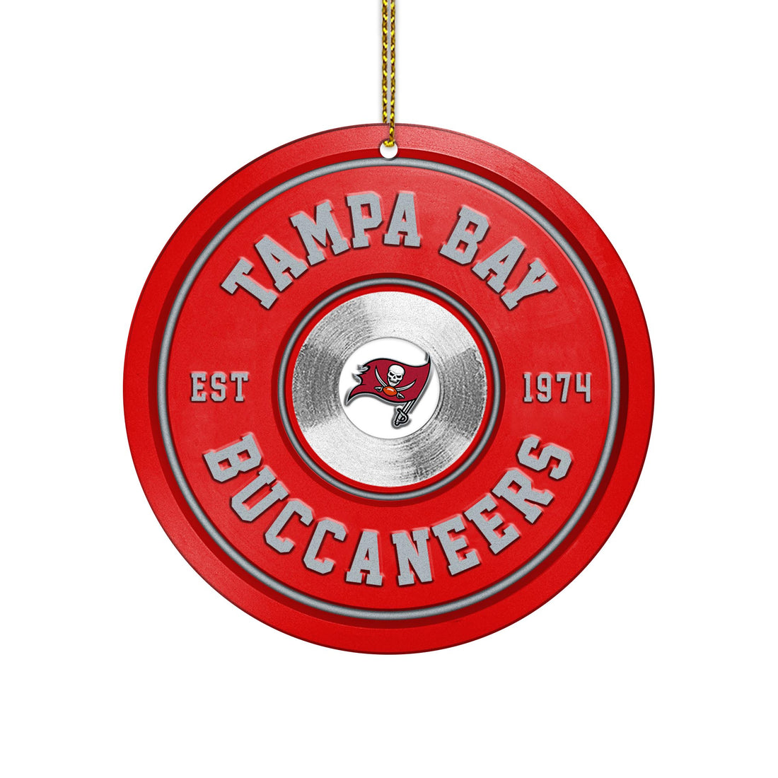 Tampa Bay Buccaneers Fitness Circle Aluminium Ornament 2 Side Trending New Arrivals H52883 ETUG311023