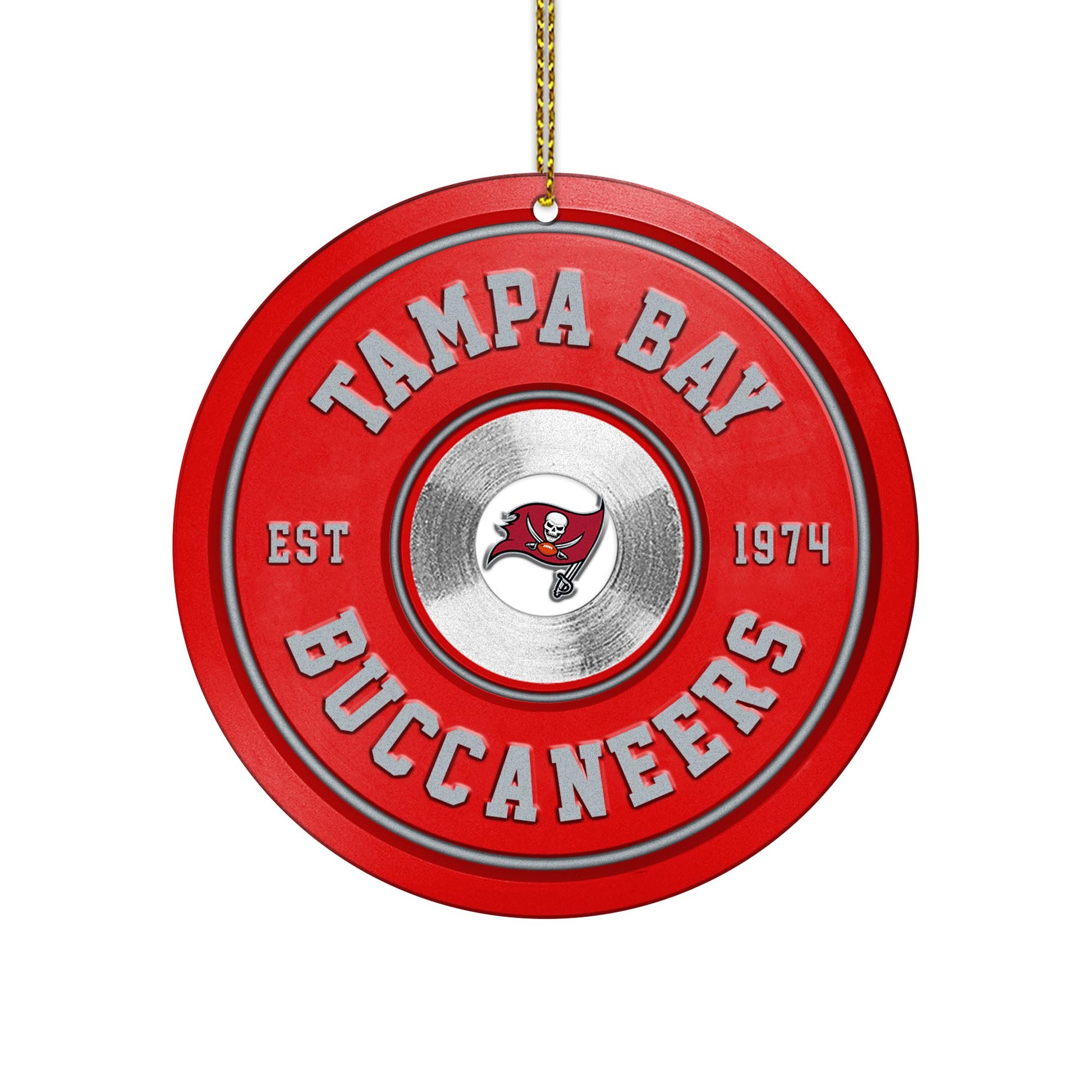 Tampa Bay Buccaneers Fitness Circle Aluminium Ornament 2 Side Trending New Arrivals H52883 ETUG311023
