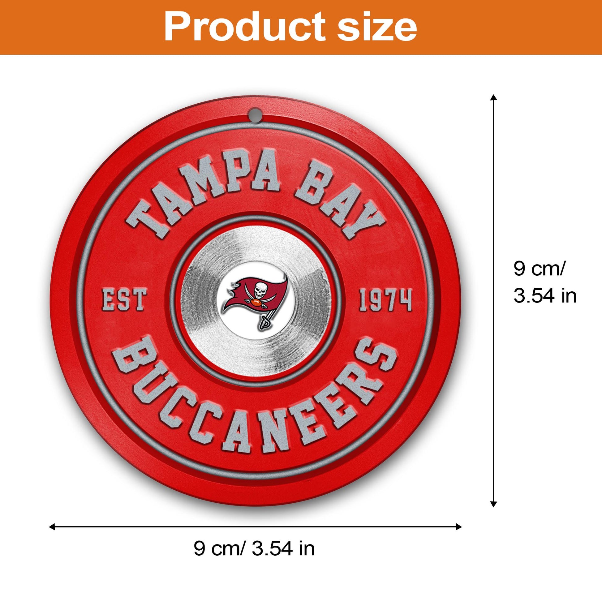 Tampa Bay Buccaneers Fitness Circle Aluminium Ornament 2 Side Trending New Arrivals H52883 ETUG311023