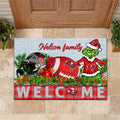 Tampa Bay Buccaneers Football Team Doormat Personalized Your Family Name, Sport And Grinch Doormat, Football Lovers Gifts, Home Decorations ETHY-53152