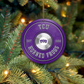 TCU Horned Frogs Fitness Circle Aluminium Ornament 2 Side Trending New Arrivals H52883 ETUG311023