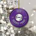 TCU Horned Frogs Fitness Circle Aluminium Ornament 2 Side Trending New Arrivals H52883 ETUG311023