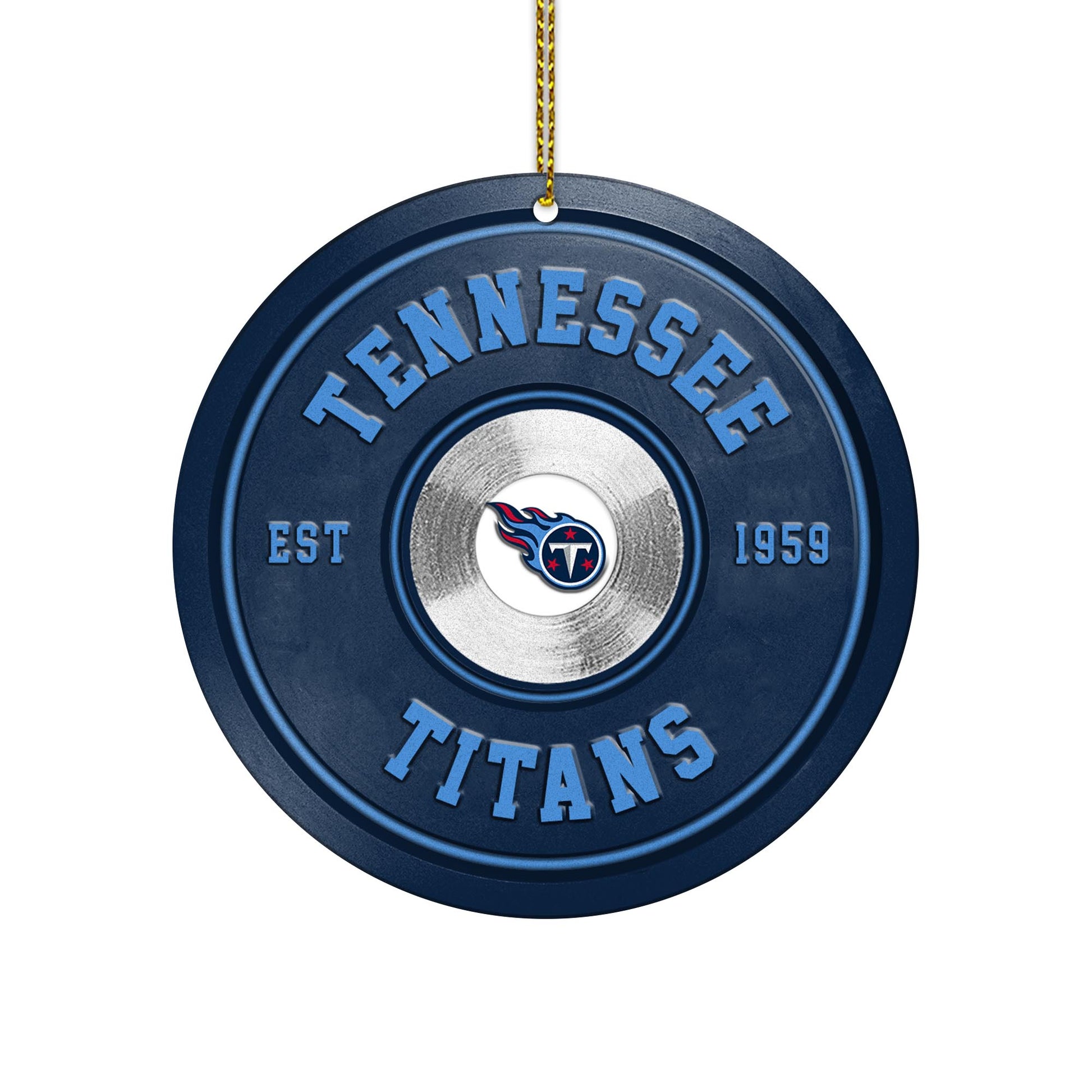 Tennessee Titans Fitness Circle Aluminium Ornament 2 Side Trending New Arrivals H52883 ETUG311023